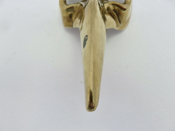 Image 1 of Karnevalsmaske Von Venedig, Vergoldetes Messing, Pestdoktor, 1970