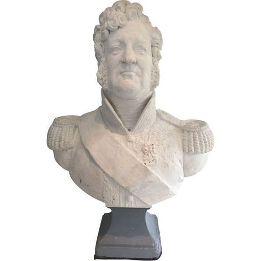 Alte Gipsbüste von Louis-Philippe, 1930