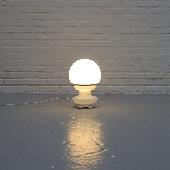 Image 1 of Space Age Italienische Glas-Tischlampe '70S