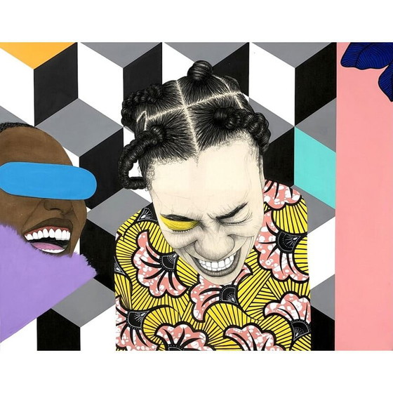 Image 1 of Vintage-Mix auf Leinwand von Mateo Andrea, 2022