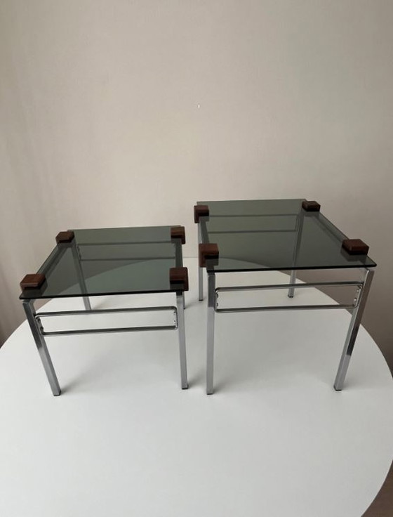 Image 1 of Designer Satztisch / Wohnzimmertisch Chrome