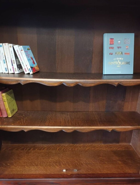 Image 1 of Bücherregal Vitrine Massive Eiche Xx.