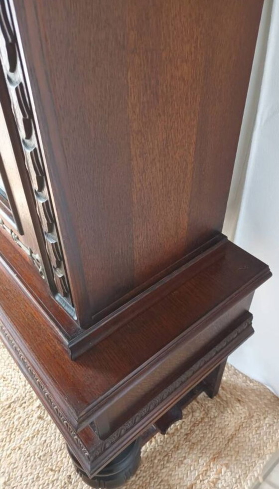 Image 1 of Bücherregal Vitrine Massive Eiche Xx.