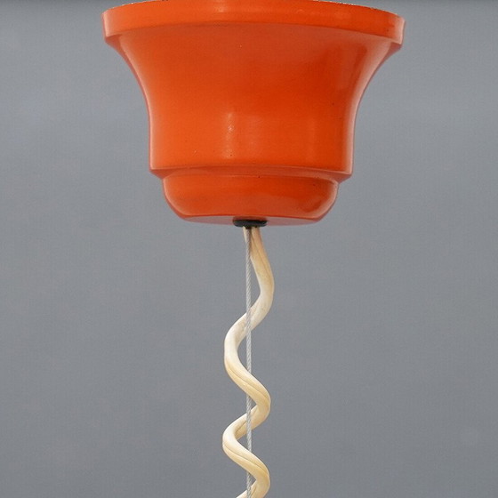 Image 1 of Glühbirnenförmige Kronleuchterform aus weißem Glas, 1970er Jahre