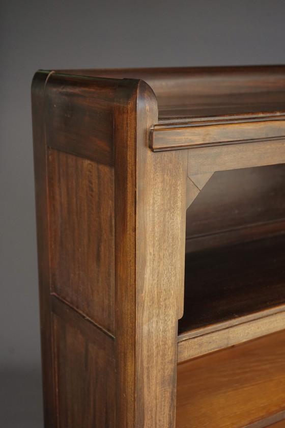 Image 1 of Haager Schule Art Deco Bücherregal aus Holz, 1930er Jahre