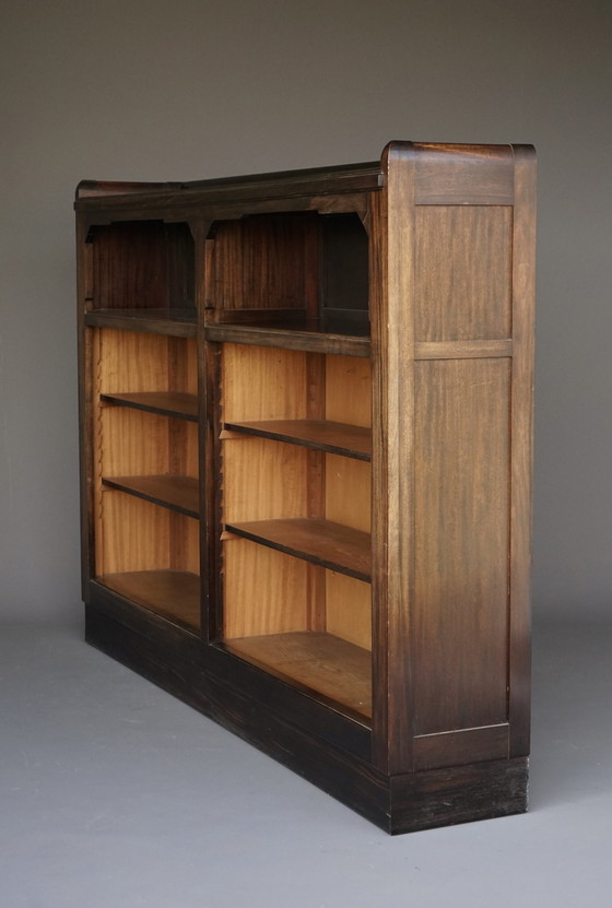 Image 1 of Haager Schule Art Deco Bücherregal aus Holz, 1930er Jahre