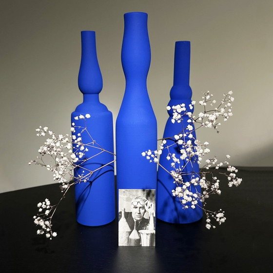 Image 1 of Morandi® - Hommage an Giorgio Morandi & Yves Klein - Vasen-Set - Exklusive Kollektion - Ikb