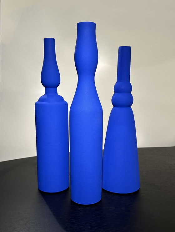 Image 1 of Morandi® - Hommage an Giorgio Morandi & Yves Klein - Vasen-Set - Exklusive Kollektion - Ikb
