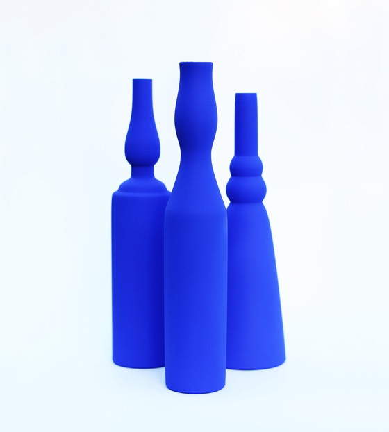 Image 1 of Morandi® - Hommage an Giorgio Morandi & Yves Klein - Vasen-Set - Exklusive Kollektion - Ikb
