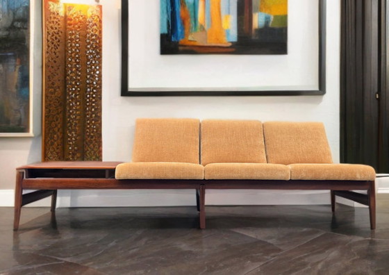 Image 1 of Teakholzsofa Von Gunnar Sørlie, Skandinavischer Vintage 1960S