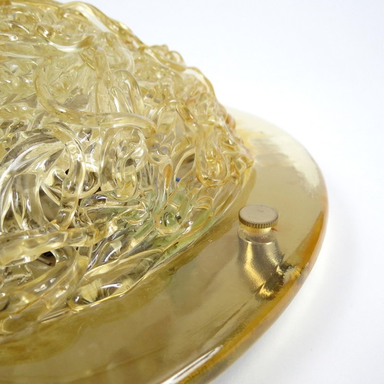 Image 1 of Set aus 2 Wandleuchten aus Messing und Glas, 1980er