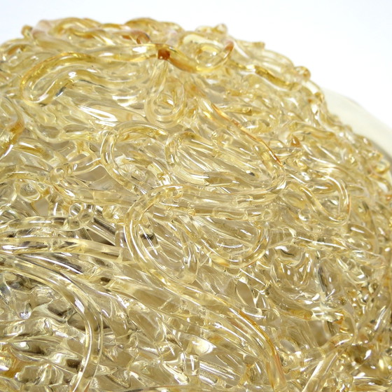 Image 1 of Set aus 2 Wandleuchten aus Messing und Glas, 1980er