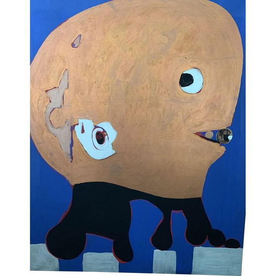 Image 1 of Vintage Acrylgemälde auf Leinwand von Jean Attali