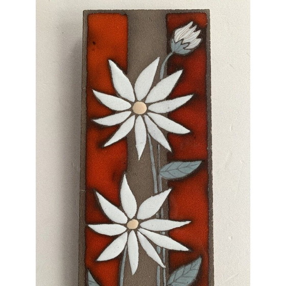 Image 1 of Wanddekoration aus emailliertem Lavastein, 1970