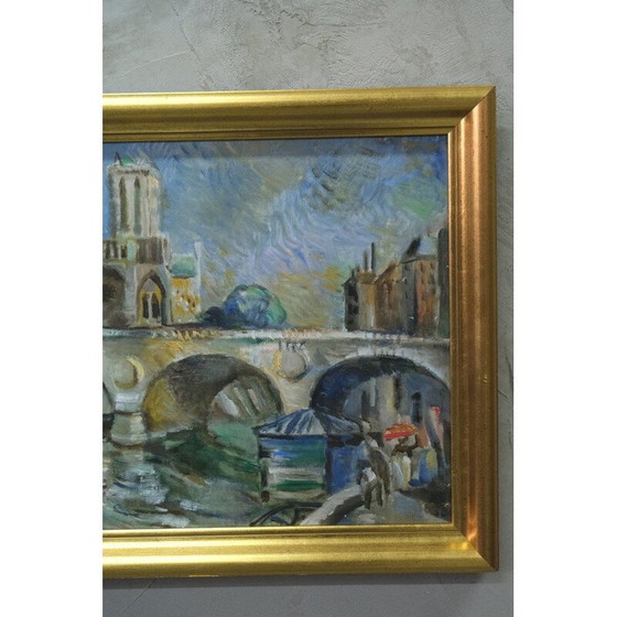 Image 1 of Schwedisches Vintage-Gemälde von Jules Schyl, 1960er Jahre