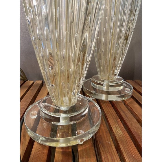 Image 1 of Paar alte Toso-Lampen aus Muranoglas 1980