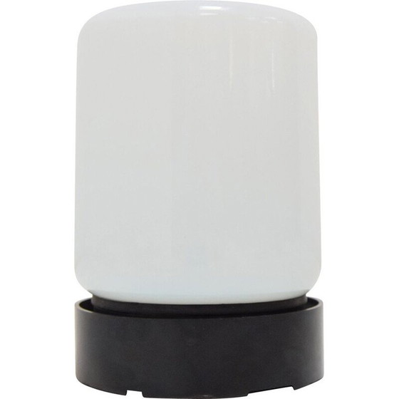 Image 1 of Vintage Decken- oder Wandleuchte aus Milchglas und Bakelit, Tschechoslowakei 1970