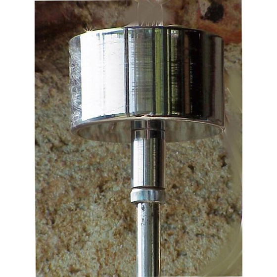 Image 1 of Vintage Wandleuchte aus Aluminium und Chromstahl für Stilux, Italien 1970