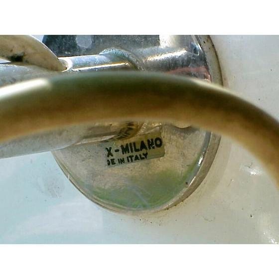 Image 1 of Vintage Wandleuchte aus Aluminium und Chromstahl für Stilux, Italien 1970