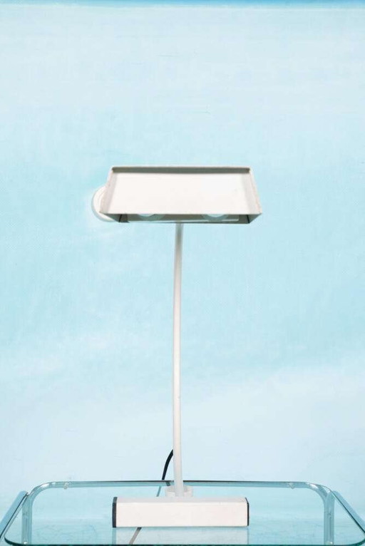 Vintage Bogenlampe Tischmodell, 60er/70er Jahre Schreibtischlampe Memphis