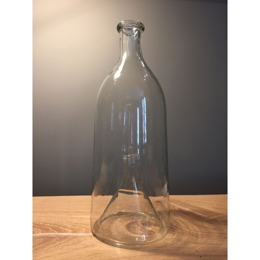 Flasche aus geblasenem Glas "Goujonnière à vairons", 19. Jahrhundert