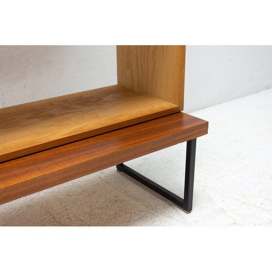 Image 1 of Vintage Bücherregal aus Mahagoni und Glas, Tschechoslowakei 1970er Jahre