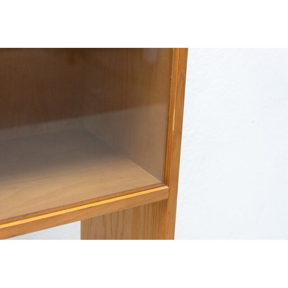 Image 1 of Vintage Bücherregal aus Mahagoni und Glas, Tschechoslowakei 1970er Jahre