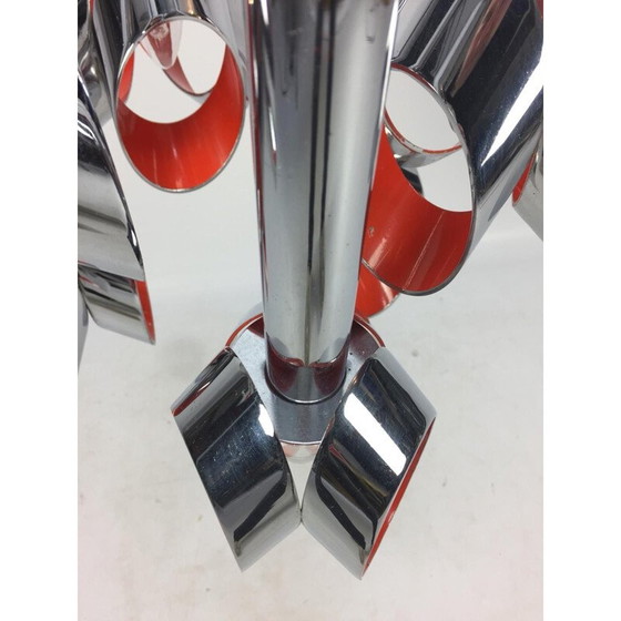 Image 1 of Verchromter Metallkronleuchter von Raak Amsterdam, 1960