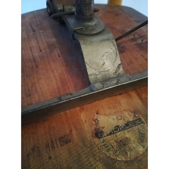 Image 1 of Vintage-Holzhocker von Albert Stoll für Giroflex, 1960er Jahre