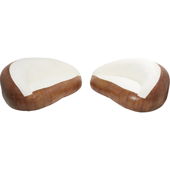 Image 1 of Halbmond-Lounge-Set von Raphaël Raffel für Honoré Paris, 1970