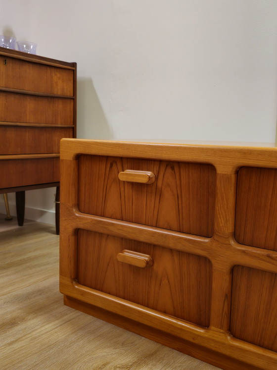 Image 1 of Vintage Silkeborg Dänische Kommode Kommode Schrank Lp Planter Tv Schrank Lagerschrank