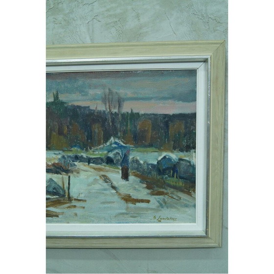 Image 1 of Handgeschriebenes Ölgemälde von Bertil Landelius, Schweden 1960