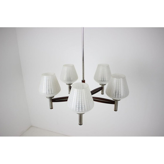 Image 1 of Vintage-Kronleuchter aus Mahagoniholz, Deutschland 1970