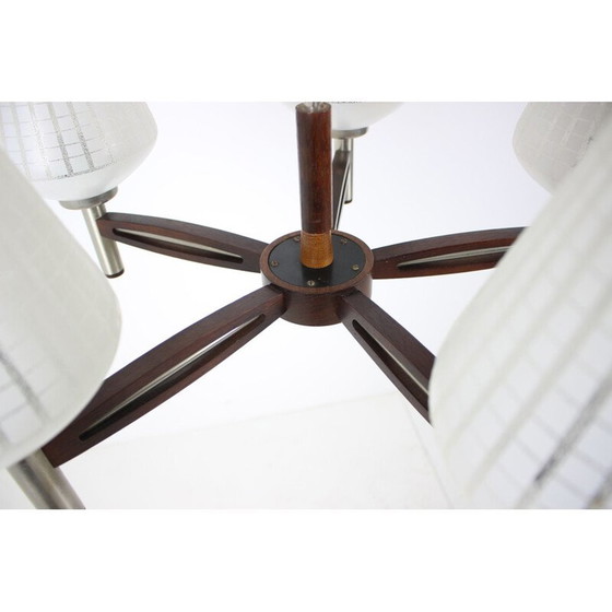 Image 1 of Vintage-Kronleuchter aus Mahagoniholz, Deutschland 1970