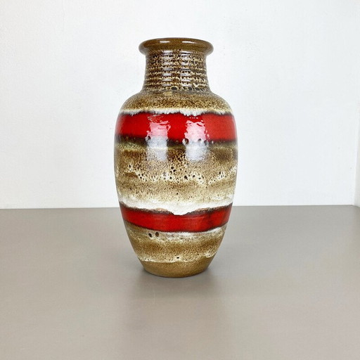 Vintage fette lava keramik Bodenvase von Heinz Siery Carstens Tönnieshof, Deutschland 1970
