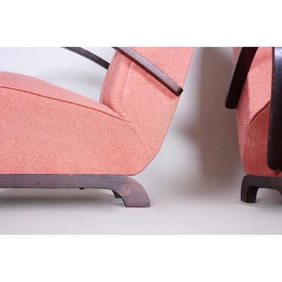 Image 1 of Paar rosa Art-Déco-Sessel, 1930er Jahre