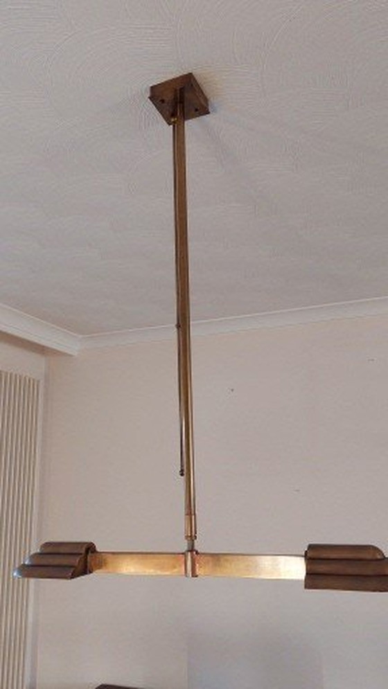 Image 1 of Pendelleuchte mit integriertem Dimmer In Bronze B 75 X H 100 X 14Cm