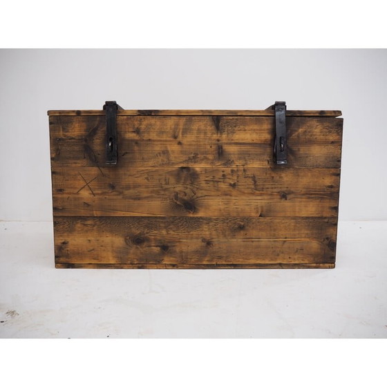 Image 1 of Mid Century Holztruhe, 1950er Jahre
