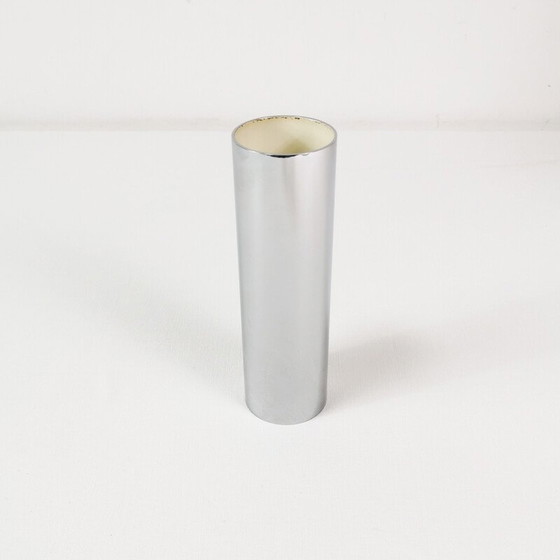 Image 1 of Verchromte Metallvase, 1980