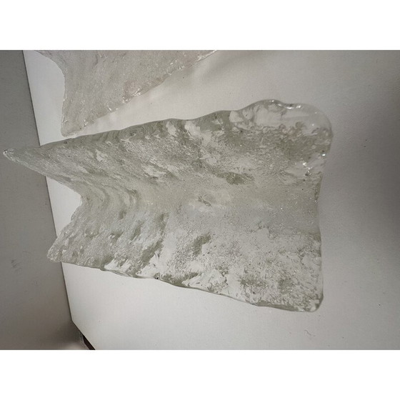 Image 1 of Paar Wandlampen aus Milchglas und Metall von Jt Kalmar, 1970