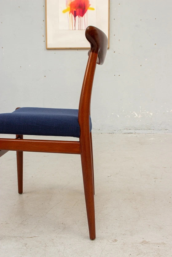 Image 1 of 8X W2 Stuhl Hans J. Wegner Cm Madsens Teak