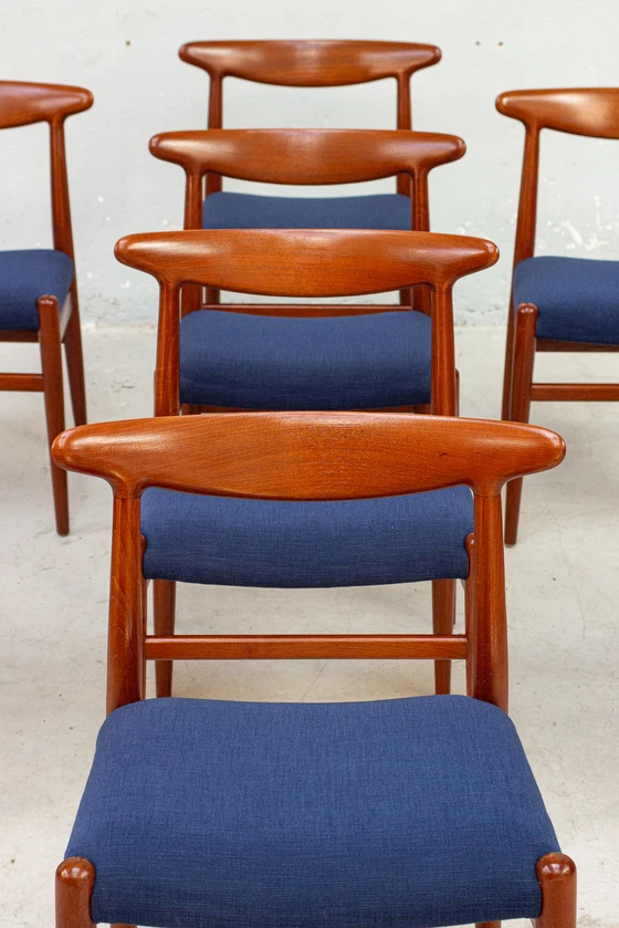 Image 1 of 8X W2 Stuhl Hans J. Wegner Cm Madsens Teak