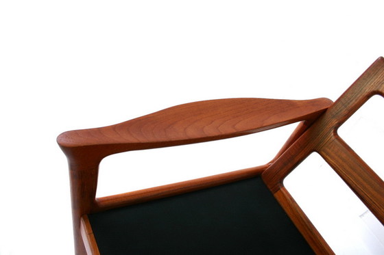 Image 1 of Glostrup Mid-Centtury Danish Teak Lounge Chair attributed to Illum Wikkelso, new cover, new straps 