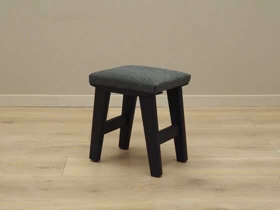 Image 1 of Grauer Hocker, Dänisches Design, 1980er Jahre, Produktion: Dänemark