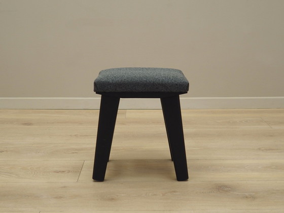 Image 1 of Grauer Hocker, Dänisches Design, 1980er Jahre, Produktion: Dänemark