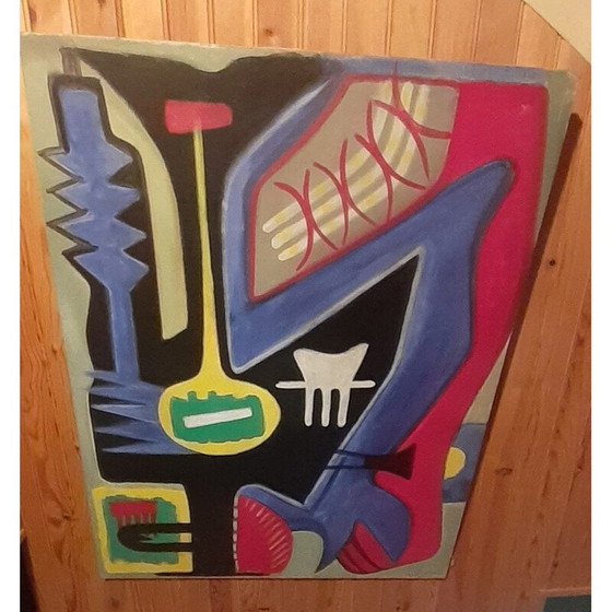 Image 1 of Vintage Öl auf Leinwand von Ange Falchi 1970