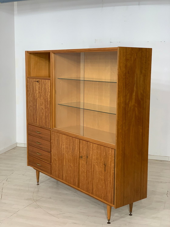 Image 1 of Mid century highboard schrank wohnzimmerschrank vintage