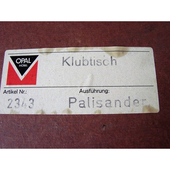 Image 1 of Vintage Opal Mobel Couchtisch aus Palisanderholz, 1970