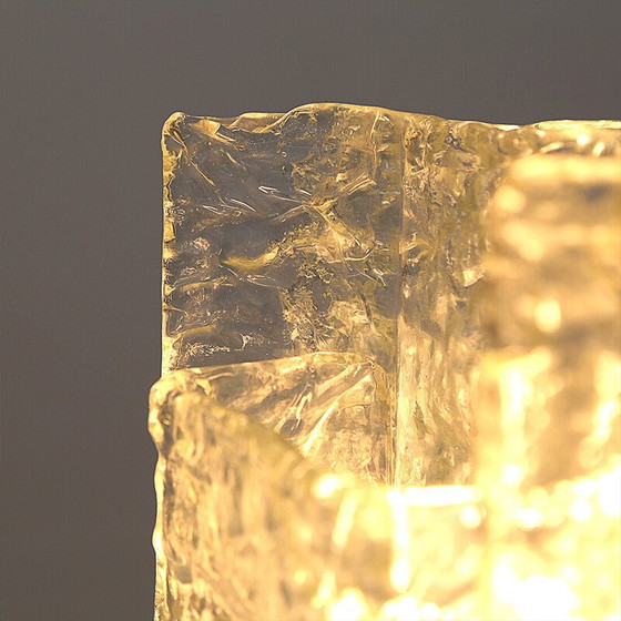 Image 1 of Verchromter Vintage-Kronleuchter mit Glasdiffusoren von Mazzega, 1970er Jahre