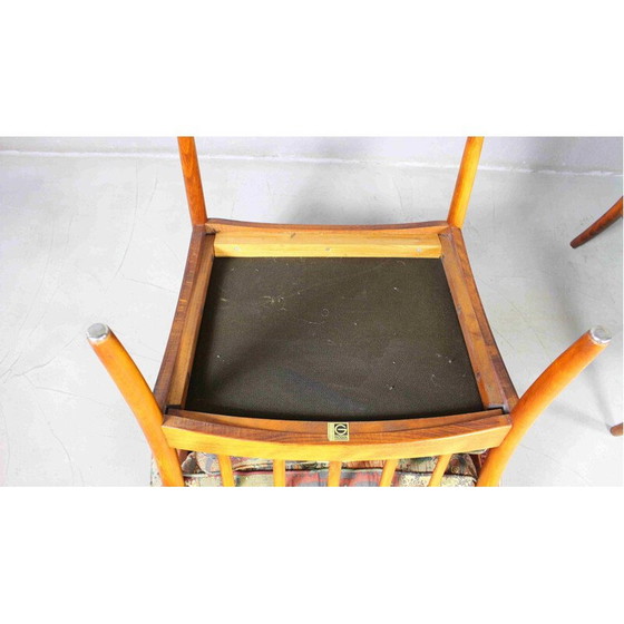 Image 1 of Mid Century Sessel aus Palisanderholz und mehrfarbigem Stoff von Gote Mobler